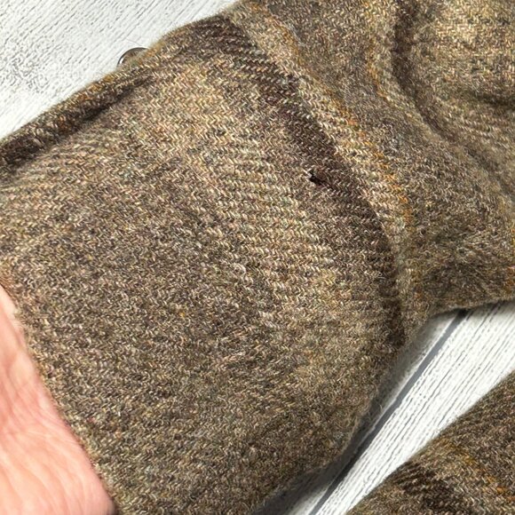 Lauren Ralph Lauren Brown Plaid Wool Blazer Jacket Tailored Button Front Coat 4 - Picture 11 of 13